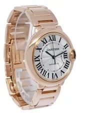 Cartier Ballon Bleu 36mm 18k Rose Gold Silver Dial Automatic 3003 W69004Z2 4