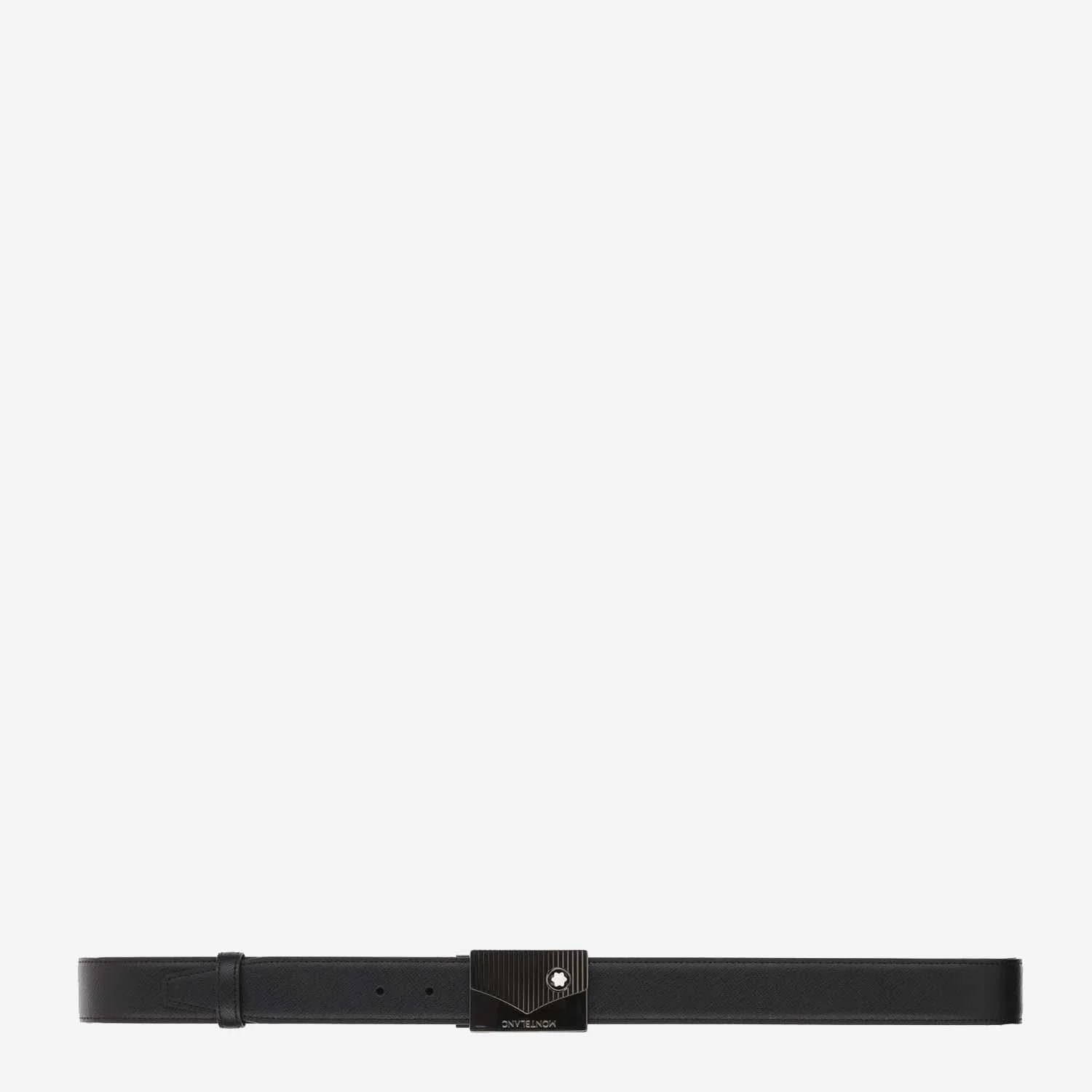 Montblanc With Emblem Buckle Belt — 3