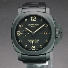 Panerai — Panerai Luminor 1950 3 Day Gmt PAM01438 PAM1438 44MM Ceramic Black Dial Warranty — Watch — resale