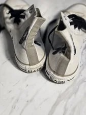 Converse ALL Star Chuck Taylor HI TOP Size 6M 8W Shoes, Skulls D6 2