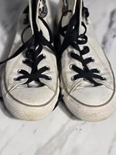 Converse ALL Star Chuck Taylor HI TOP Size 6M 8W Shoes, Skulls D6 3