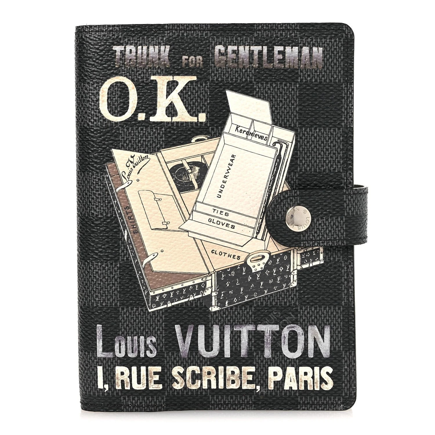 Louis Vuitton — Small Ring Trunks Agenda Cover — Accessory — resale