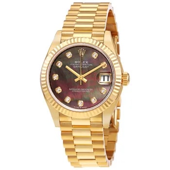 Rolex Datejust 31 Automatic 18kt Yellow Gold Diamond Silver Dial 4