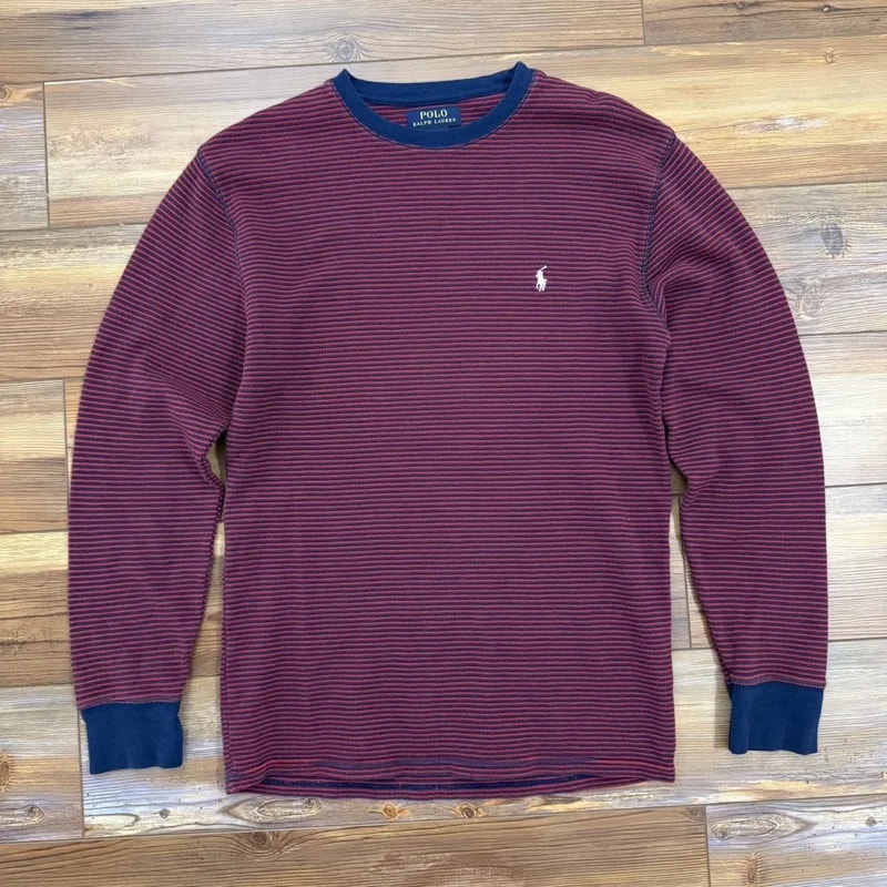 Polo Ralph Lauren — Polo Ralph Lauren Striped Longsleeve Polo Shirt — streetwear — resale