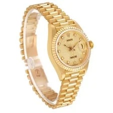 Rolex President Datejust Yellow Gold Anniversary Diamond Dial 69178 3