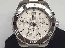TAG Heuer — TAG Heuer Aquaracer 300M Chronograph Big Date CAY1111 White — Watch — resale