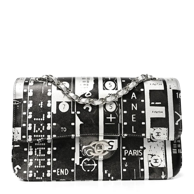 Graffiti Printed Medium Double Flap 2