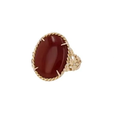 Vntbrd — in Yellow Gold and Carnelian — Jewelry — resale