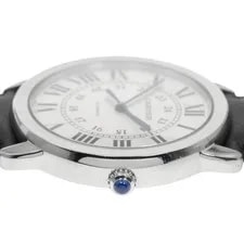 Cartier Ronde Solo DE WSRN0021 36mm SS Silver Dial Leather Strap #C444 3