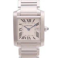 Cartier — Cartier Tank Francaise W51011Q3 Quartz Stainless Steel White — Watch — resale
