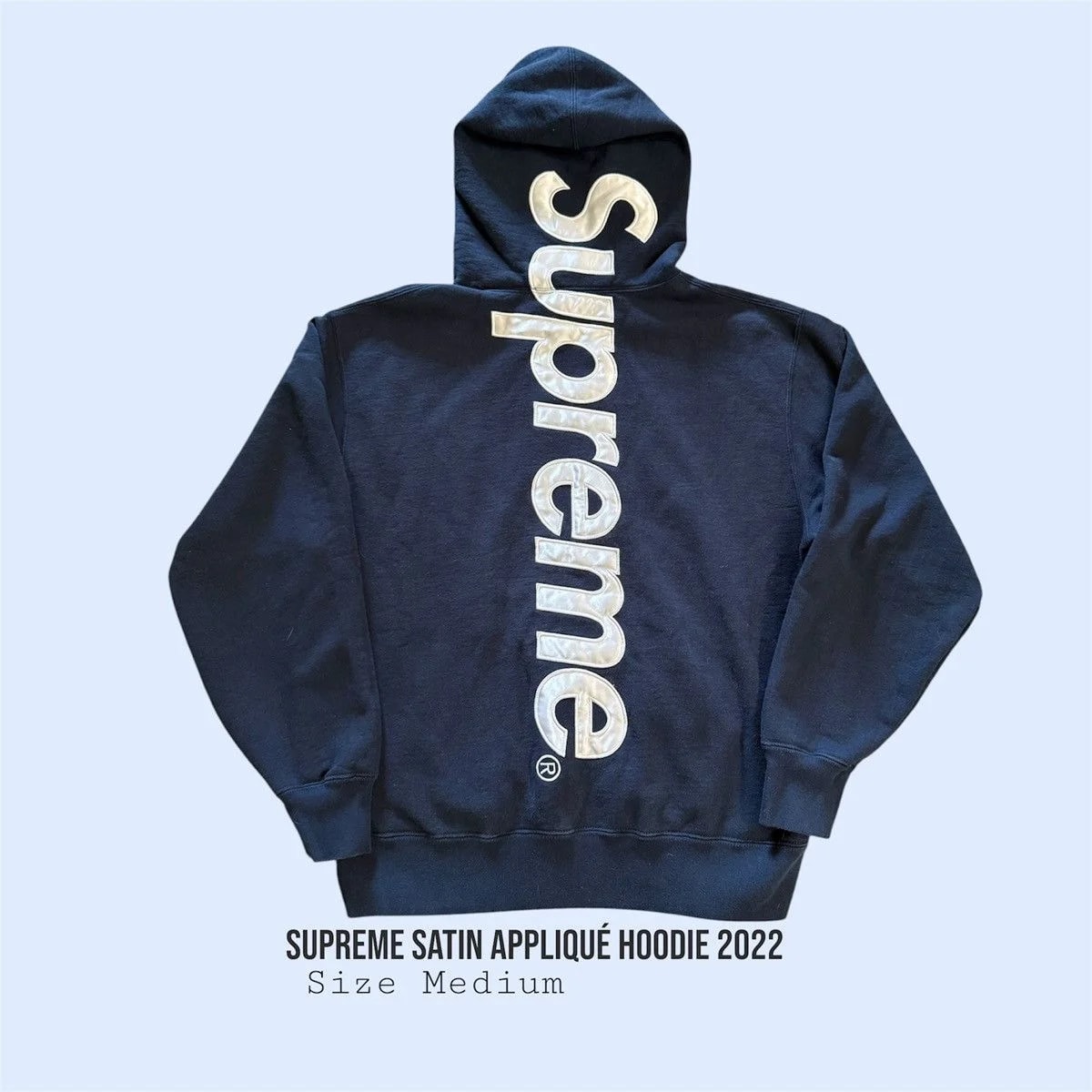 Supreme — Supreme Appliqué Hoodie 2022 — streetwear — resale