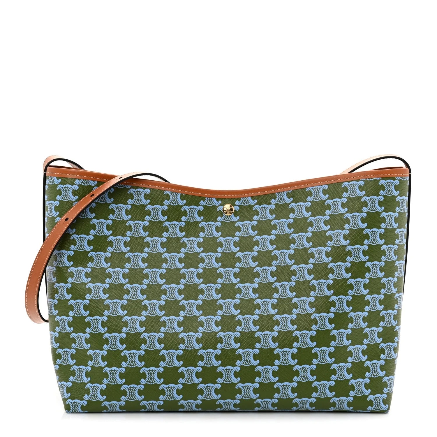 Celine — Triomphe Soft Shopper Light Kaki — Handbag — resale