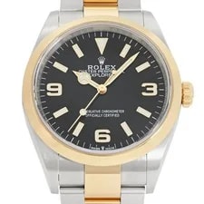 Rolex Explorer 124273 Stainless Steel Yellow Gold 36.0mm Black Dial #YKW1146 2
