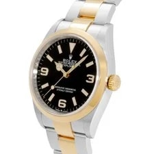 Rolex Explorer 124273 Stainless Steel Yellow Gold 36.0mm Black Dial #YKW1146 3
