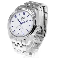 Tudor Glamour 57100 42mm SS Automatic Silver Dial Date Small Seconds #C216 2