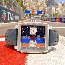 Tag Heuer — Tag Heuer Gulf Monaco Chronograph Box Papers 1 Year Warranty CAW211R — Watch — resale