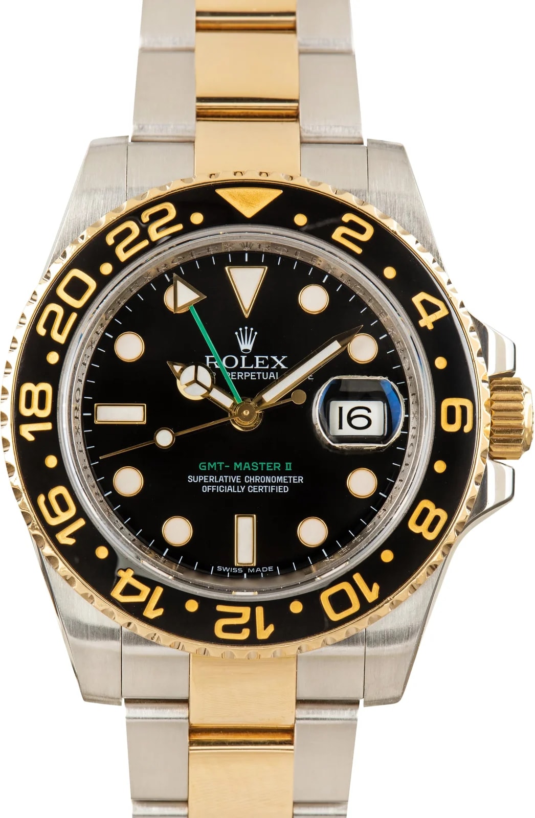 Steel & 18k Yellow Gold Rolex GMT-Master II Ref 116713 Black Dial 2