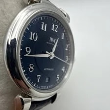 IWC Da Vinci Automatic Blue Dial Black Leather Strap Date Dress 30m 4