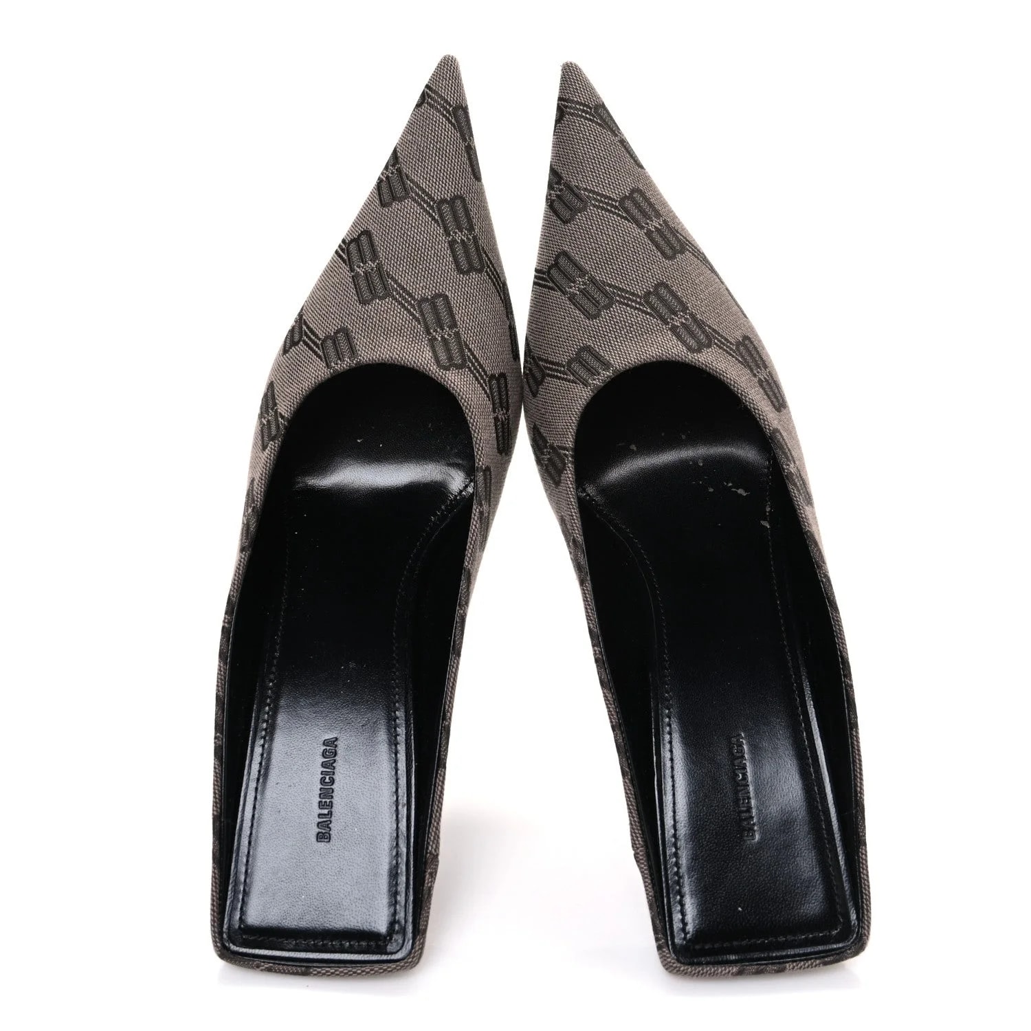 BB Monogram Square Knife 80mm Mule 38.5 Dark Mink Dark 2
