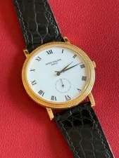 Patek Philippe Calatrava 18k Yellow Gold ’S - 3919J - Manual - Service Papers 2