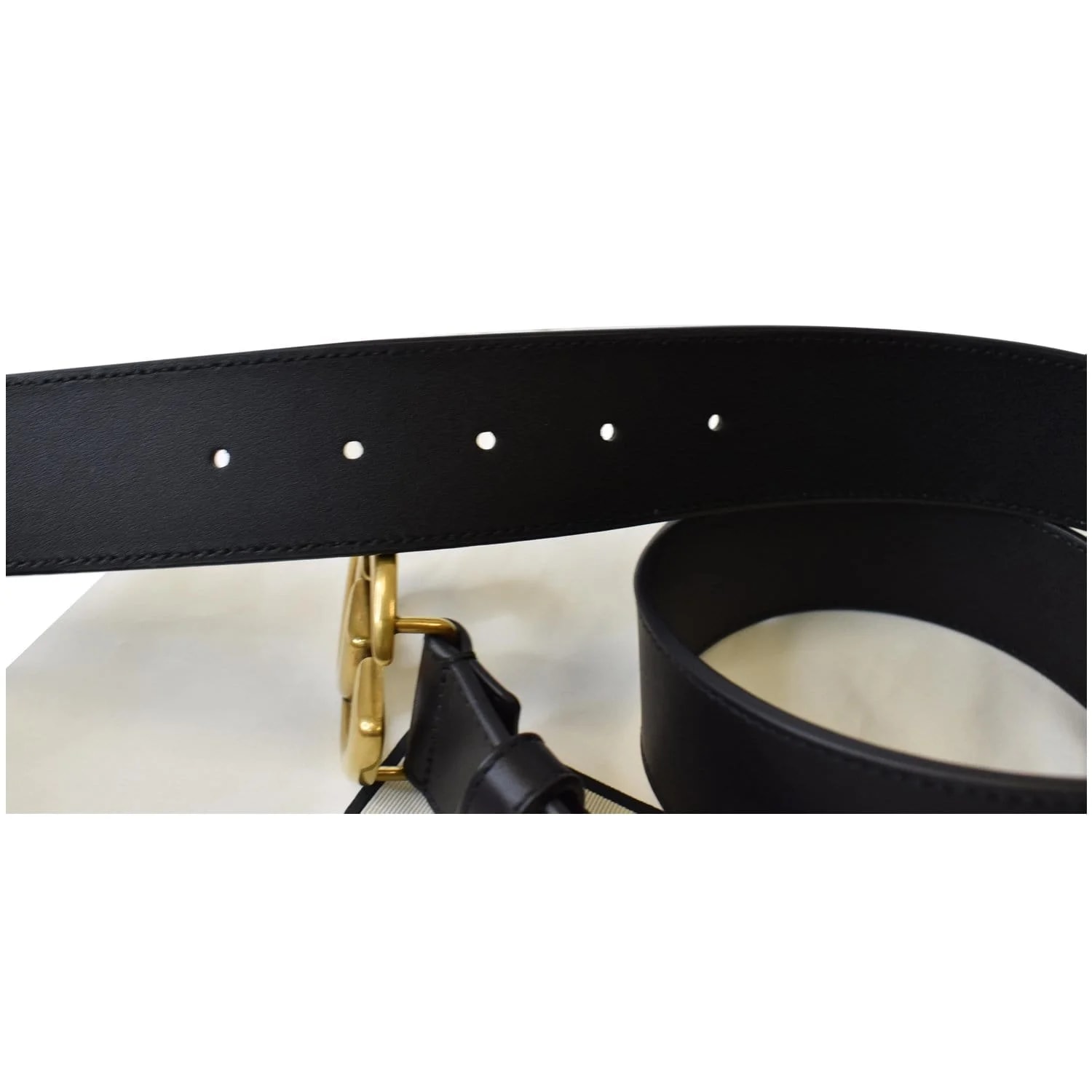 Gucci Double G Buckle Belt Size 34 3