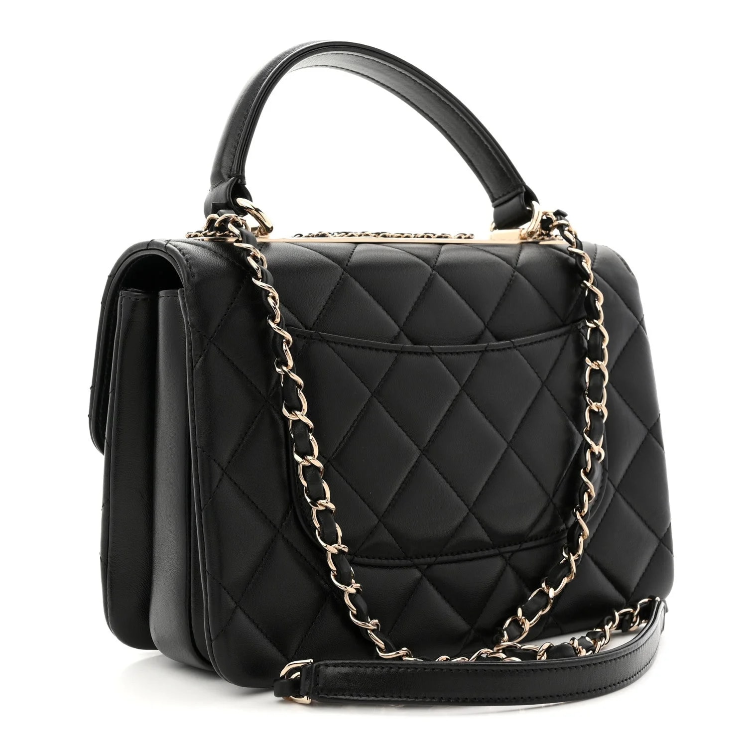Small CC Chain Dual Handle Flap 3
