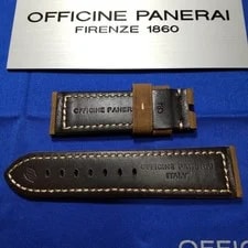 Panerai Original Brown Leather Strap With Buckle From Japan 4
