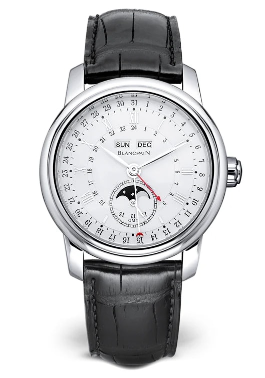 Worldofluxuryus — Blancpain le Brassus GMT Moon Phase Calendar Platinum — Watch — resale