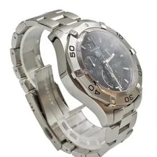 TAG Heuer Aquaracer CAF101E 43mm SS Black Dial Quartz Chronograph Box #KN564 3