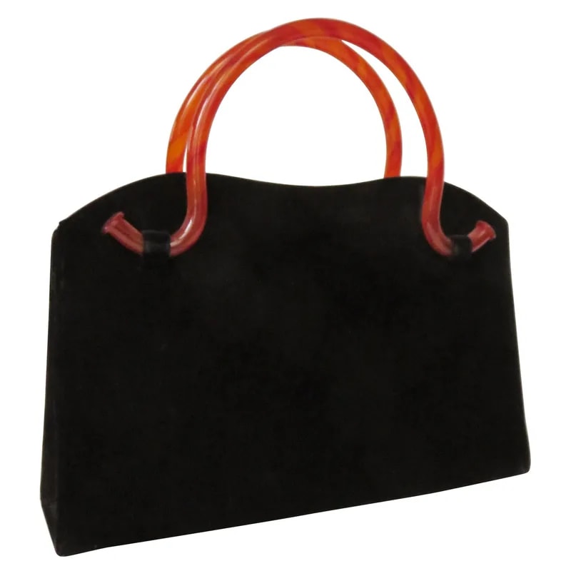 Bobbie Jerome 1950s Sculptural Handbag With Bakelite Handles 2