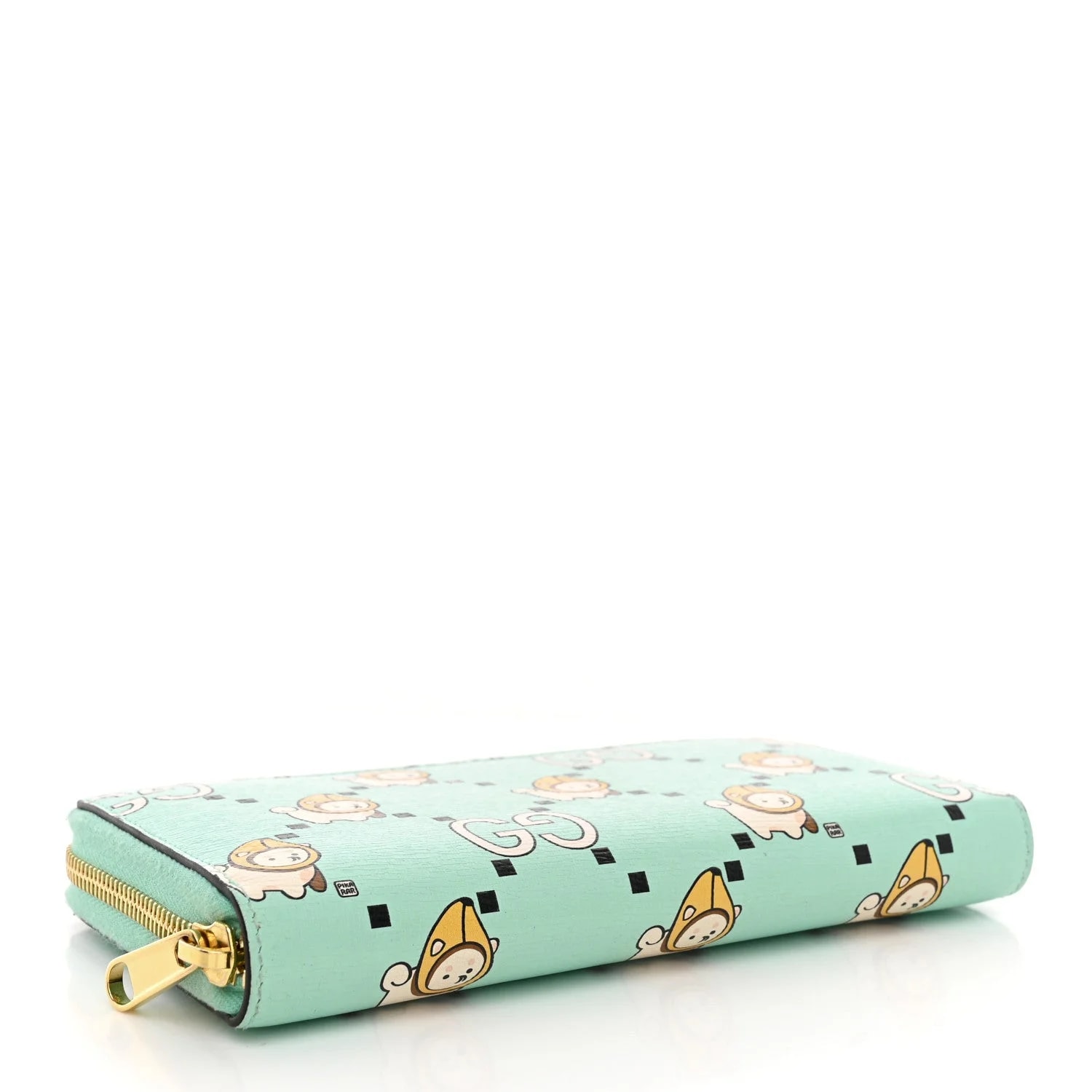 X Pikarar Textured Dollar Animal Print Zip Around Wallet 4