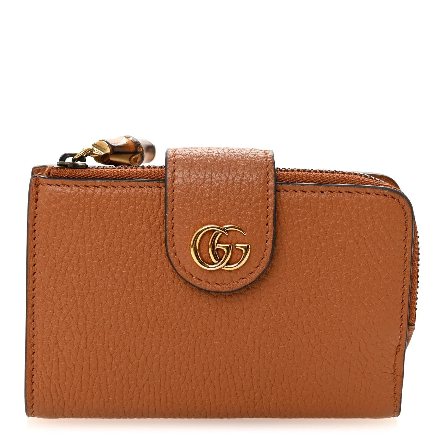 Gucci — Piuma Medium Bamboo Double G Wallet — Accessory — resale