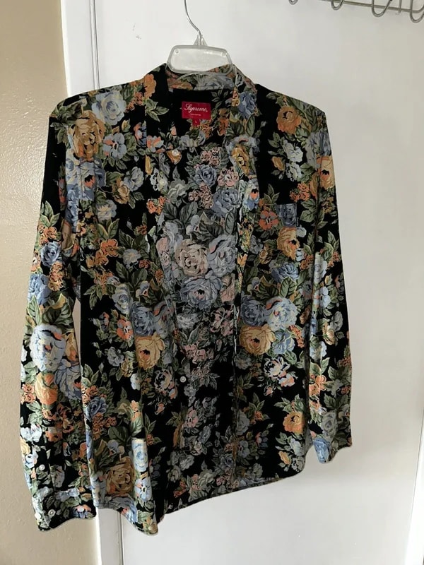 Supreme — Supreme “Flower Floral” Button Down Shirt — streetwear — resale