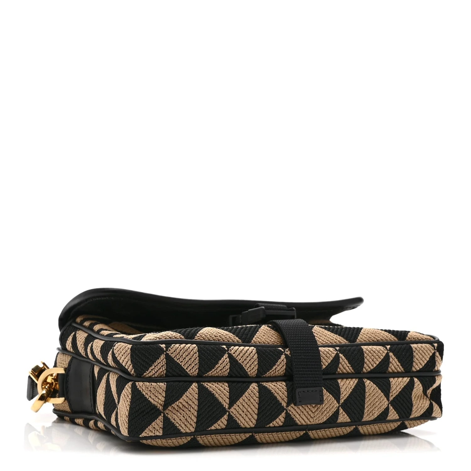 Triangolo Symbole Embroidered Pocket Single Snap Buckle Messenger Flap Corda 4