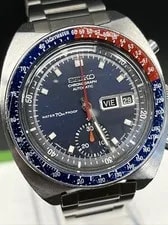Seiko Pepsi 6139-6000 Speedtimer “Pogue”,70m Proof Chronograph Automatic. 2