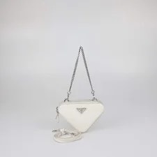 Prada — Prada Mini Double Triangle Crossbody — Handbag — resale