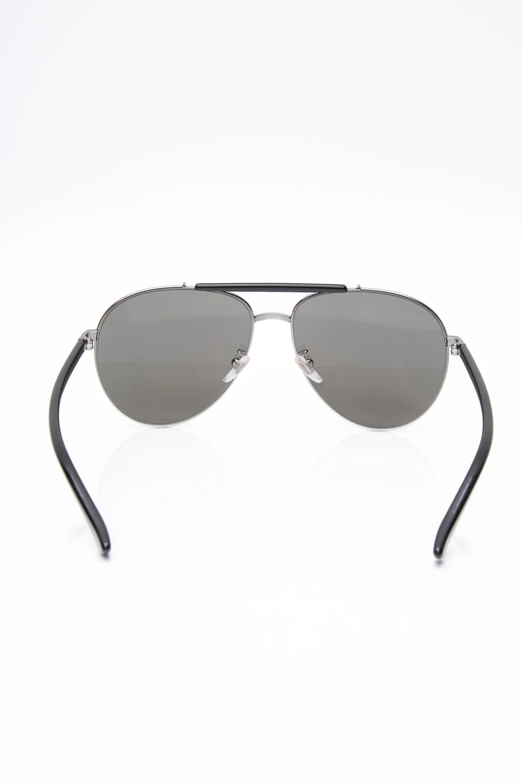 Gucci Pilot Metal Shape With Acetate Top Bar Sunglasses 4