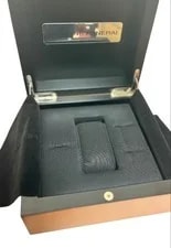Officine Panerai Wooden Box Brown Leather Inside Storage 3
