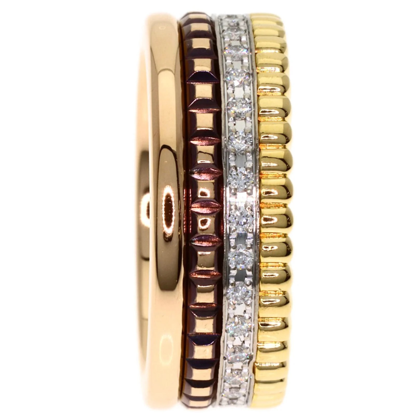 Boucheron White Gold 18K Yellow Gold 18K White Gold Band 3