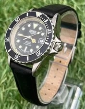 Heuer Professional 200m Date Wrist 18cm Case 36mm Black Dial 2