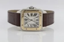 Cartier Santos 100XL 44mm Two Tone Yellow Gold and Steel W20072X7 2