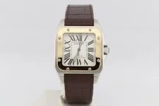 Cartier Santos 100XL 44mm Two Tone Yellow Gold and Steel W20072X7 3