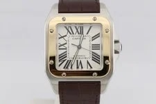 Cartier Santos 100XL 44mm Two Tone Yellow Gold and Steel W20072X7 4