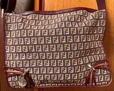 Excellent Condition Fendi Logo Pattern Messenger 2