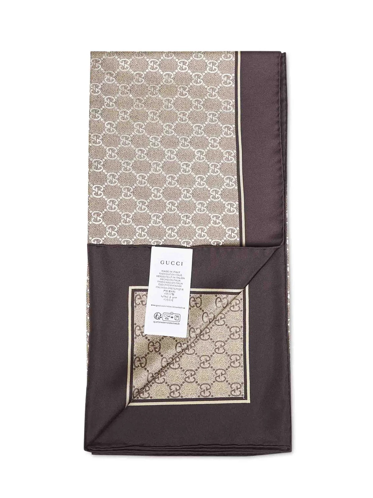 Gucci Twill GG Lamé Scarf — Scarfs 2