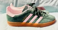 Adidas Gazelle Low Top Lace Up Gum Sole 3