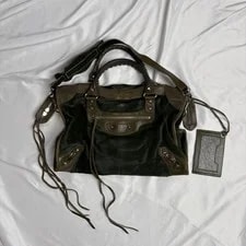 Balenciaga — Balenciaga the City Ponyhair Fringe Authentic JP — Handbag — resale