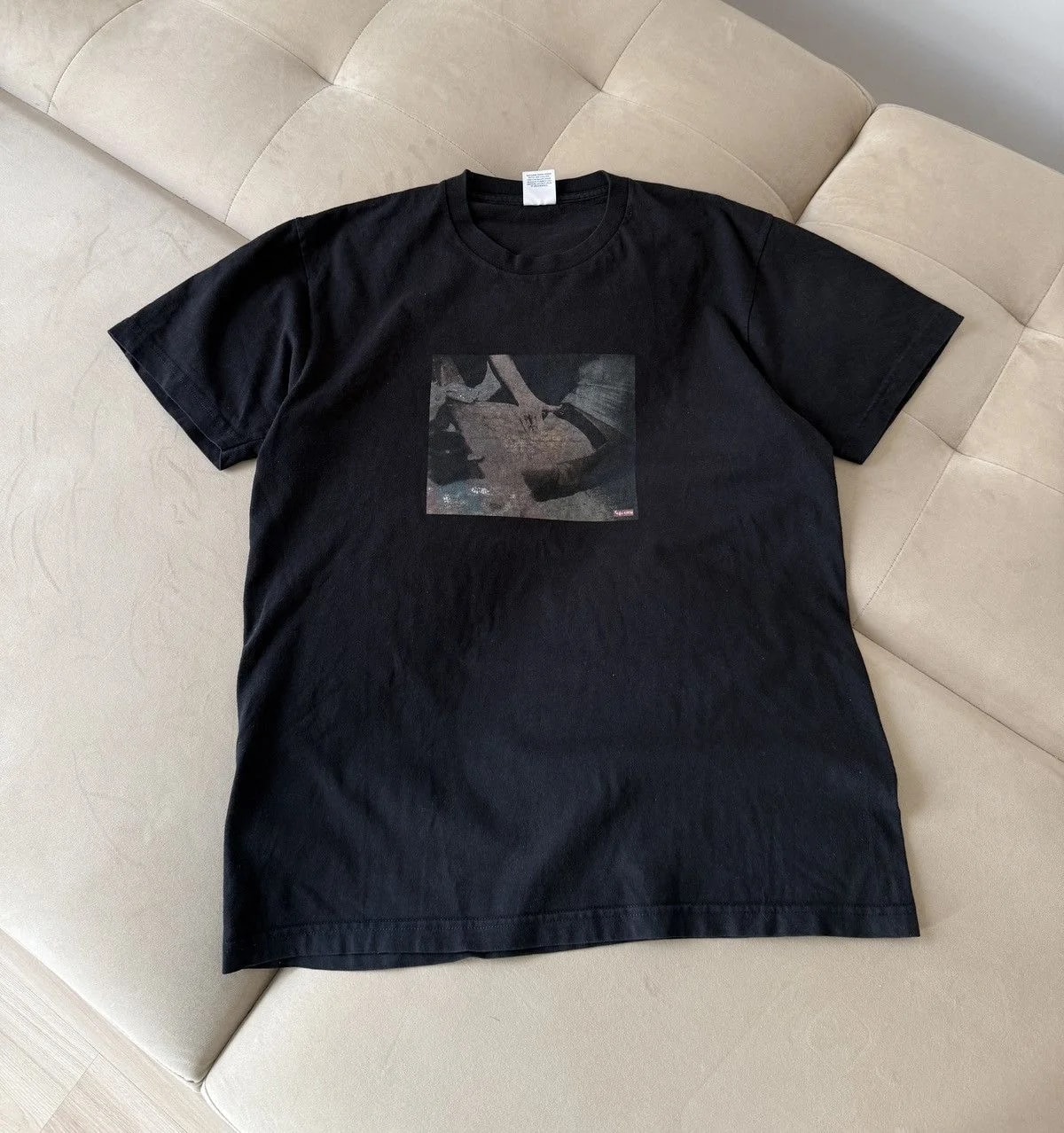 Supreme — Supreme X Larry Clark "" Hand Tee 20th Anniversary — streetwear — resale