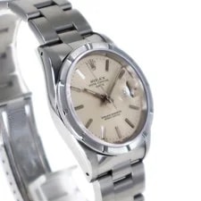 Rolex Oyster PerpetualDate 15210 Stainless Steel Silver Diamond 34.0mm #KNW1803 3