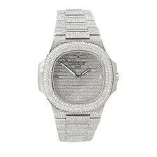 Aftermarket Patek Philippe 5711 18k White Gold All Diamond 2